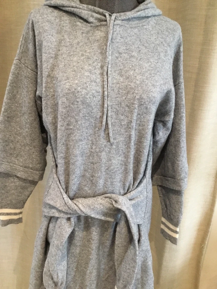 Superbe Robe Pull Gris Laine Cachemire Sandro 38/40 Tbe - Photo 2/4