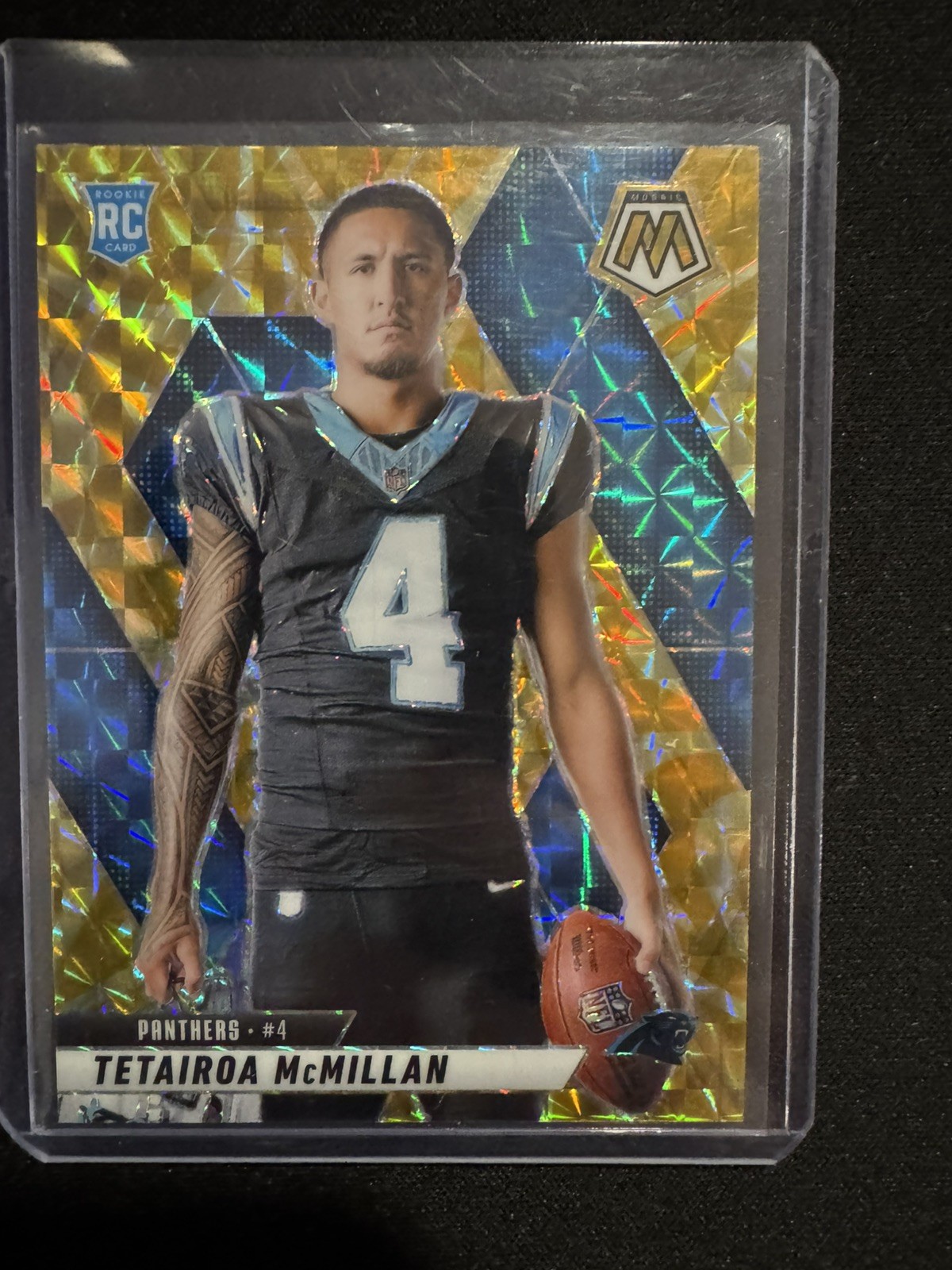 Tetairoa McMillan 2025 Panini Mosaic Variation (RC) #274: Reactive Yellow