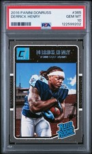 2016 Panini Donruss #365 DERRICK HENRY Rookie RC PSA 10 GEM MINT