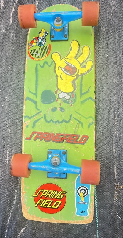Bart Simpson Santa Cruz Skateboard With Decal Stickers RARE