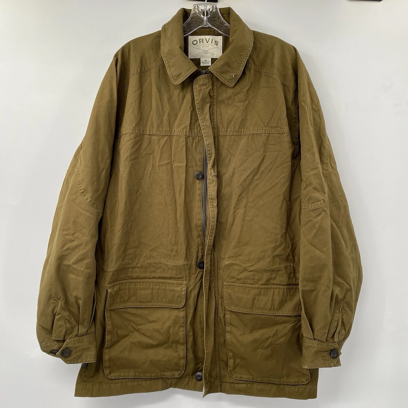 Orvis Barn Coat Jacket Mens Medium Olive Khaki Cotton Canvas Field Chore Jacket
Opens in a new windo