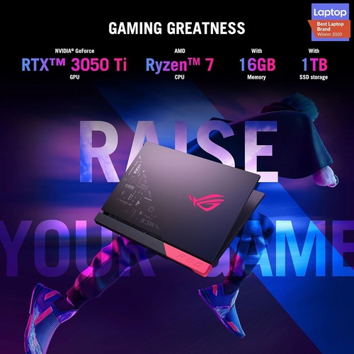 ROG Strix (2021) G513QE Ryzen 7 5800H 3.2Ghz 16GB 1TB RTX 3050Ti - Picture 3 of 6
