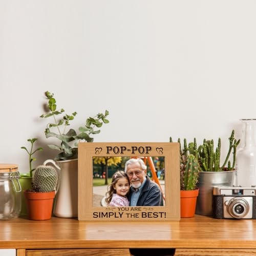 Gift for Grandad Grandpa Granddaddy Pop-pop, Photo Gifts Wooden Picture Frame, - Bild 6 von 6