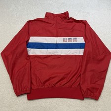 Vintage MacGregor Track Suit Mens Small Red Warm Up Jacket Pants USA 80s World