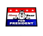Hamm's Beer Sticker Decal Sign Vintage Replica  Hamm's Bear For President 4 Size
