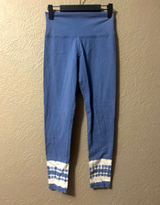 Aerie Women's Blue Striped Ankle Leggings, Regular Size M, High Rise #tiedye