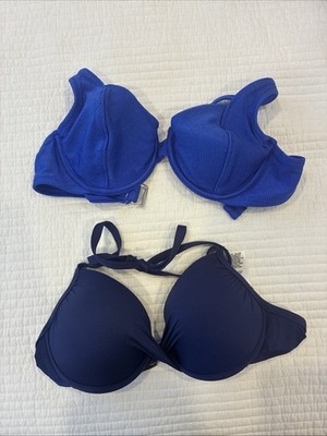 XS/S Bikini Tops Bright Blue Is sand And Shore, Navy Blue Is Mossimo