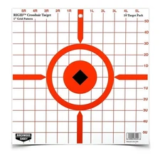 Birchwood Rigid 12" Crosshair Sight-In Targets Stiff Tagboard 10 Pack - 37210