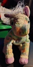 Peluche Ty Opal the Classic Rainbow Horse 2003 Ty, retirado, RARO