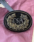 Civil War Confederate CSA Bullion Embroidered Laurel Wreath Cloth Badge