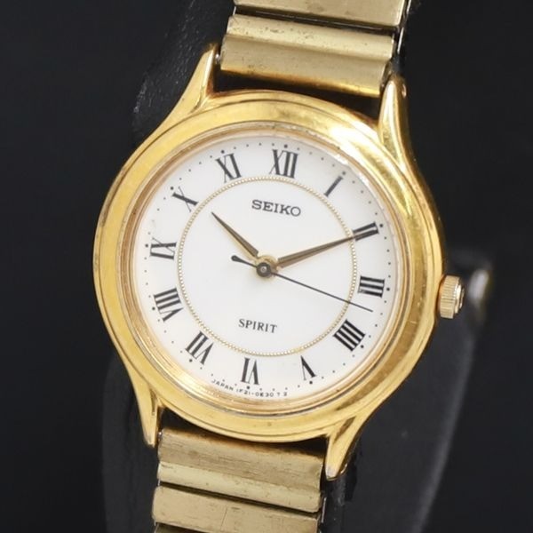 Seiko Spirit 1F21-0D00 White Dial Ladies Quartz Watch Pre-Owned