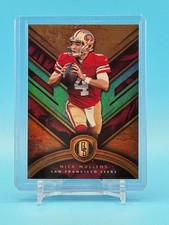 2019 PANINI GOLD STANDARD NICK MULLENS #17 PLATINUM /75, 49ERS