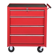 4 Drawers Rolling Tool Cart Tool Storage Cabinet Tool Organizer Box for Garage