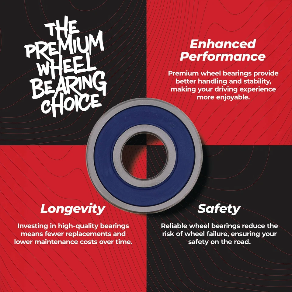 All Balls Wheel Bearing Kit Rear For Honda VTX1800N 04-05 / VTX1800R 02-05 Foto 4 de 4