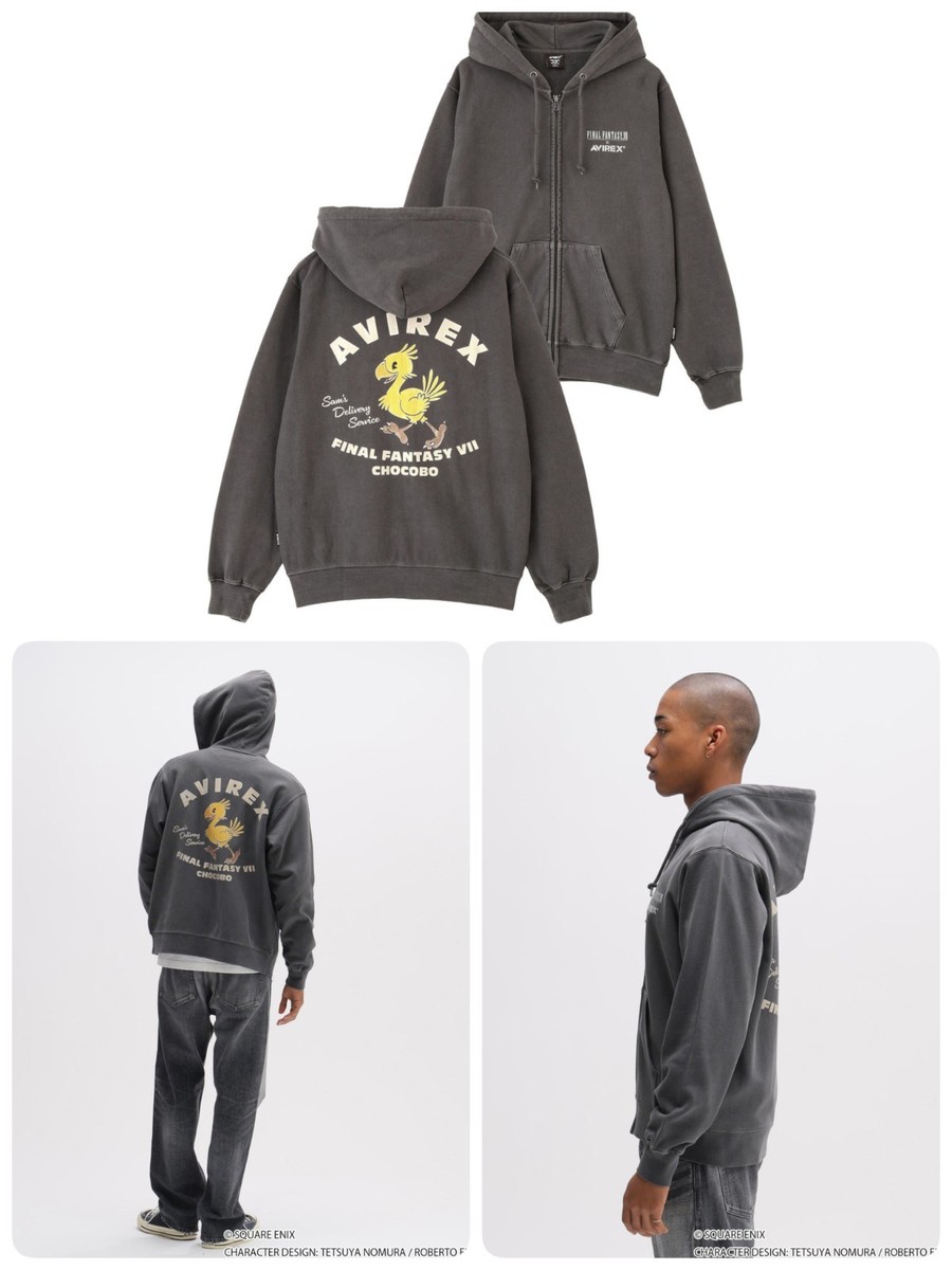 AVIREX × FINAL FANTASY VII REMAKE ZIP UP HOODIE 