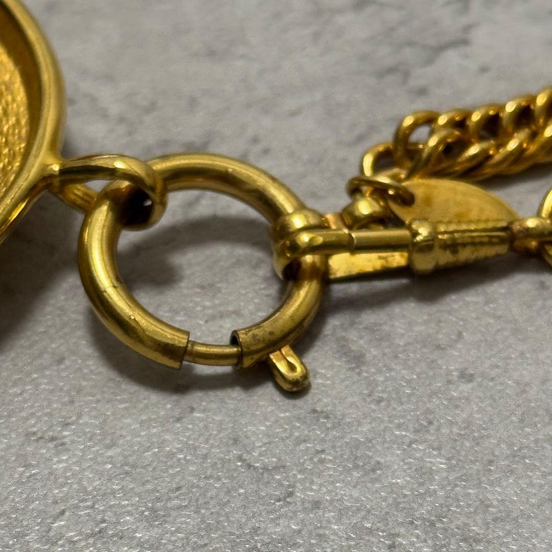 Chanel Cocomark Pendant Necklace Gold Vintage 84cm Metal Jewelry thumbnail 6