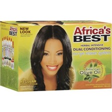 Africa's Best Herbal Intensive Dual Conditioning No-Lye Relaxer System - Regular