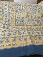 Couleur Nature Paris Tablecloth Blue Yellow O...