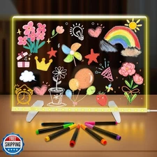 LED Note Board with Colors for Christmas Gift, 13.8"X10" 4 Modes 