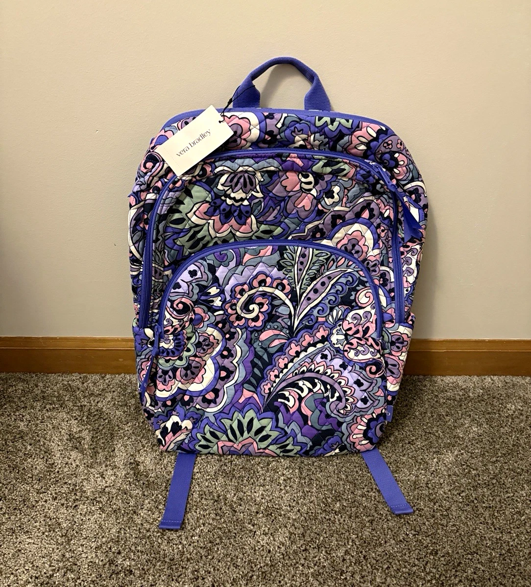 Vera Bradley XL Quilted Campus Backpack, Dreamer Paisley Campus Backpack in Dreamer Paisley | Vera Bradley | The  main image 4