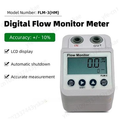 FLM-3 Flow Meters Monitor Indicates Water Filter Cartridge Service Cycle Testing