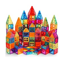 100PCS Magnetic Tiles Kids Toys - Magnetic Building Blocks STEM Mag... Fast Ship