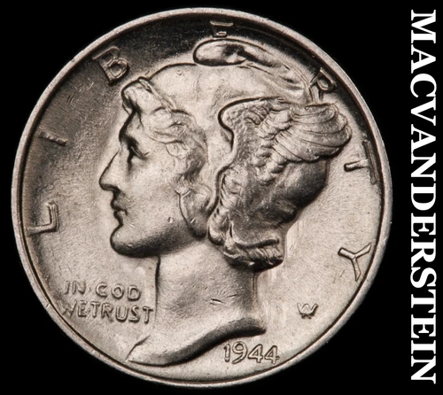 1944 Mercury Dime- Silver Lustrous Uncirculated #i4324