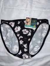 Vanity Fair Illumination Floral String Bikini Panty NWT Size 6/M