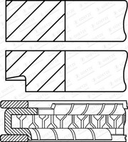 Goetze Engine Kolbenringsatz Kolbenringzange FüR Daihatsu Charade I G10