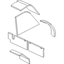 A-K64212 Multi-Brown Cab Upholstery Kit - Fits John Deere