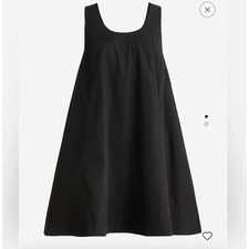 J. Crew Scoopneck Black Mini Dress Size S