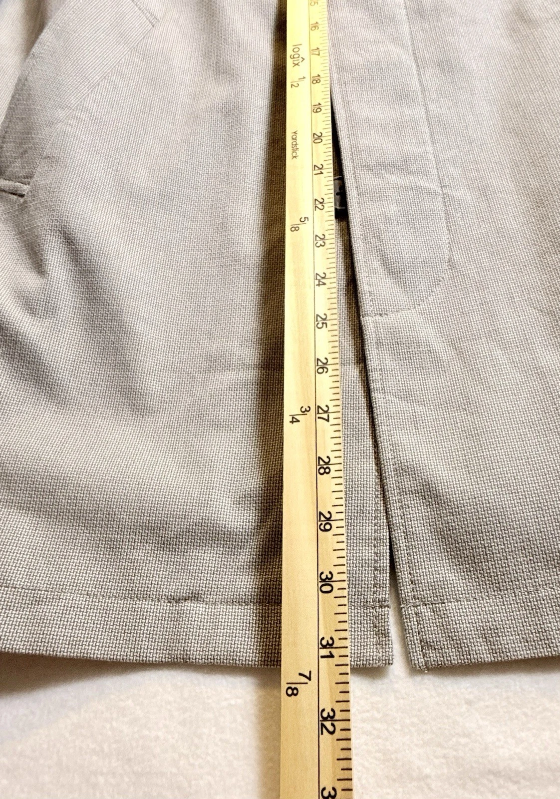 Banana Republic Men’s MAC JACKET-P Gray Lined Cotton Mac Jacket Button M - product detail image 13