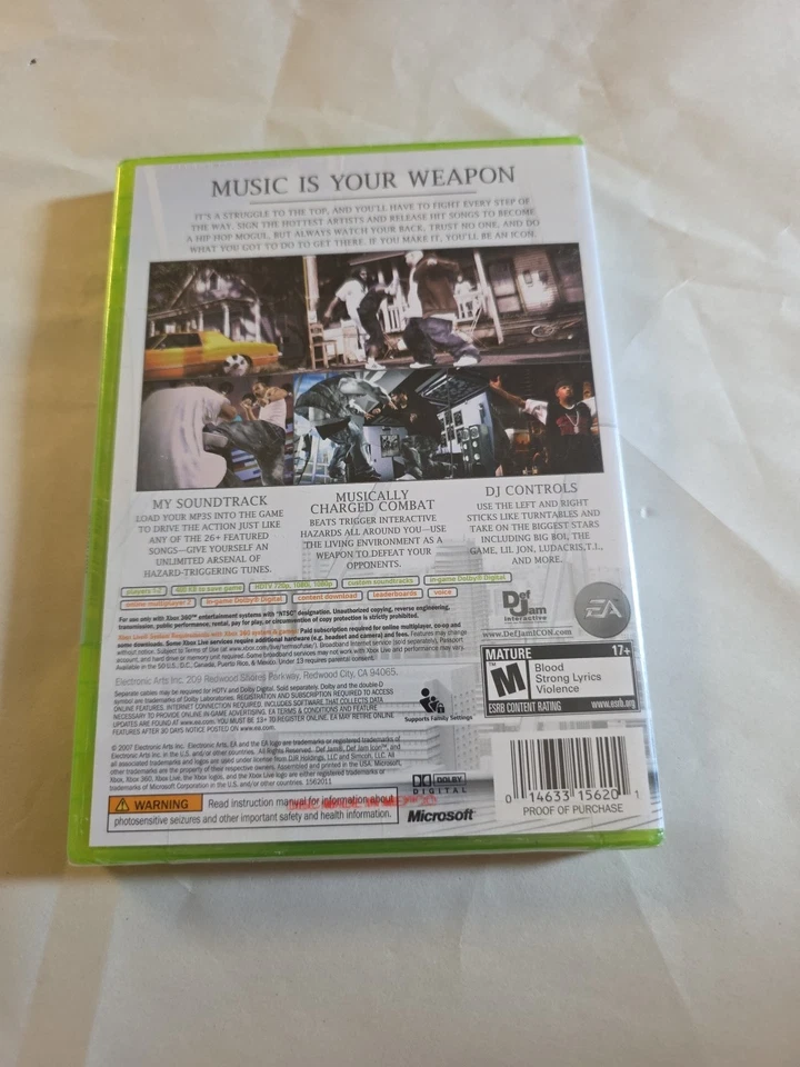 Def Jam: Icon (Microsoft Xbox 360, 2007) Brand-New Factory Sealed  - Image 4 of 4