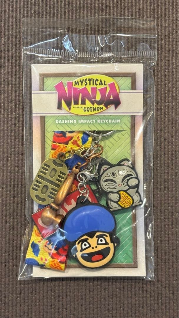 Fangamer ゴエモンインパクト キーホルダー Rare Ganbare Goemon Keychain Keyring Fangamer Japan Used from