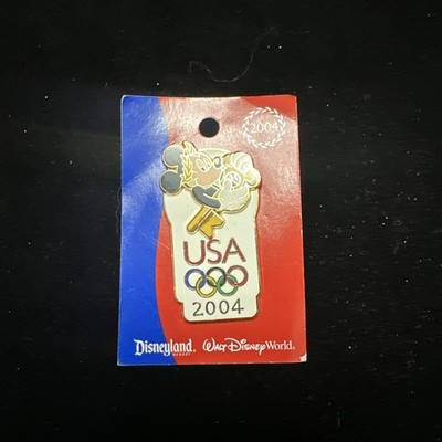 Disney USA Olympic Pin 2004 Mickey Mouse Disneyland Walt Disney World