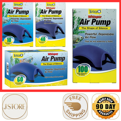 Tetra Whisper Air Pump for Fish Tank Aquarium Filter Non-UL , up to 10-40-60-100
