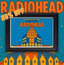 Radiohead UK Tour 2025 A3 Wall