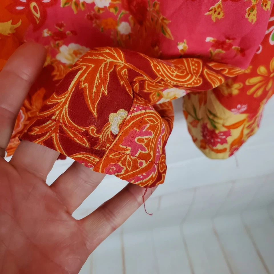 Pantalones deportivos de seda vintage Vittadini talla S cintura elástica pierna recta Foto 2 de 4