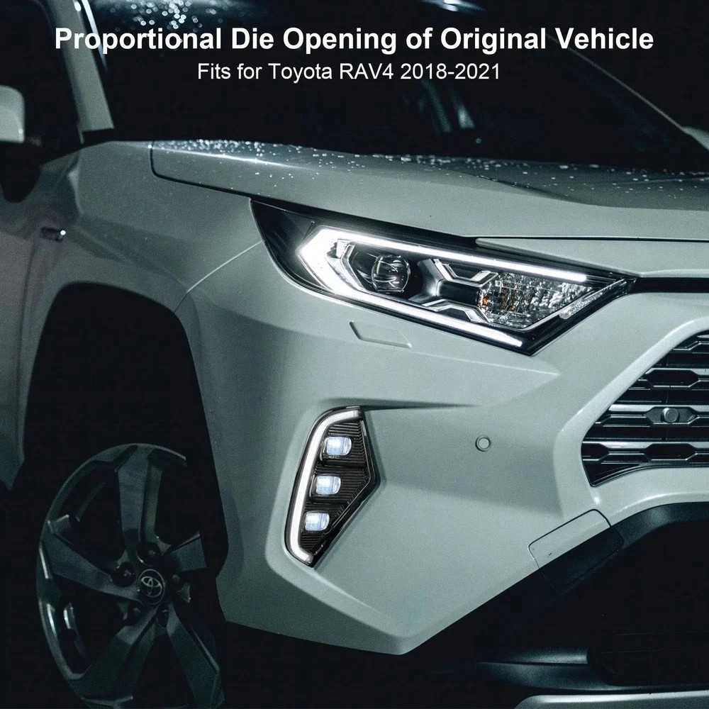 LED Daytime Running Lights Fit for Toyota RAV4 2019 2020 2021 2022