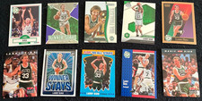 ( 10 ) Larry Bird Basketball Lot with Awesome Inserts-Mosaic-Optic-Skybox-USA ++