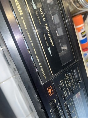 Pioneer CT-2070 R Stereo Auto Reverse Cassette Deck TESTED WORKS VG W/ Dolby