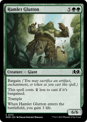 4x Hamlet Glutton 173 Near Mint Wilds of Eldraine 4x MTG PLAYSET
