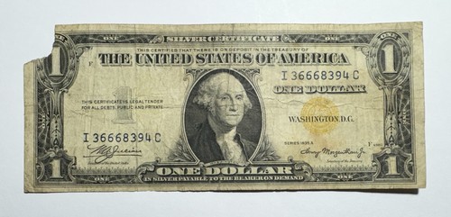 1935 A $1 NORTH AFRICA Silver Certificate WW11 Emergency Issued