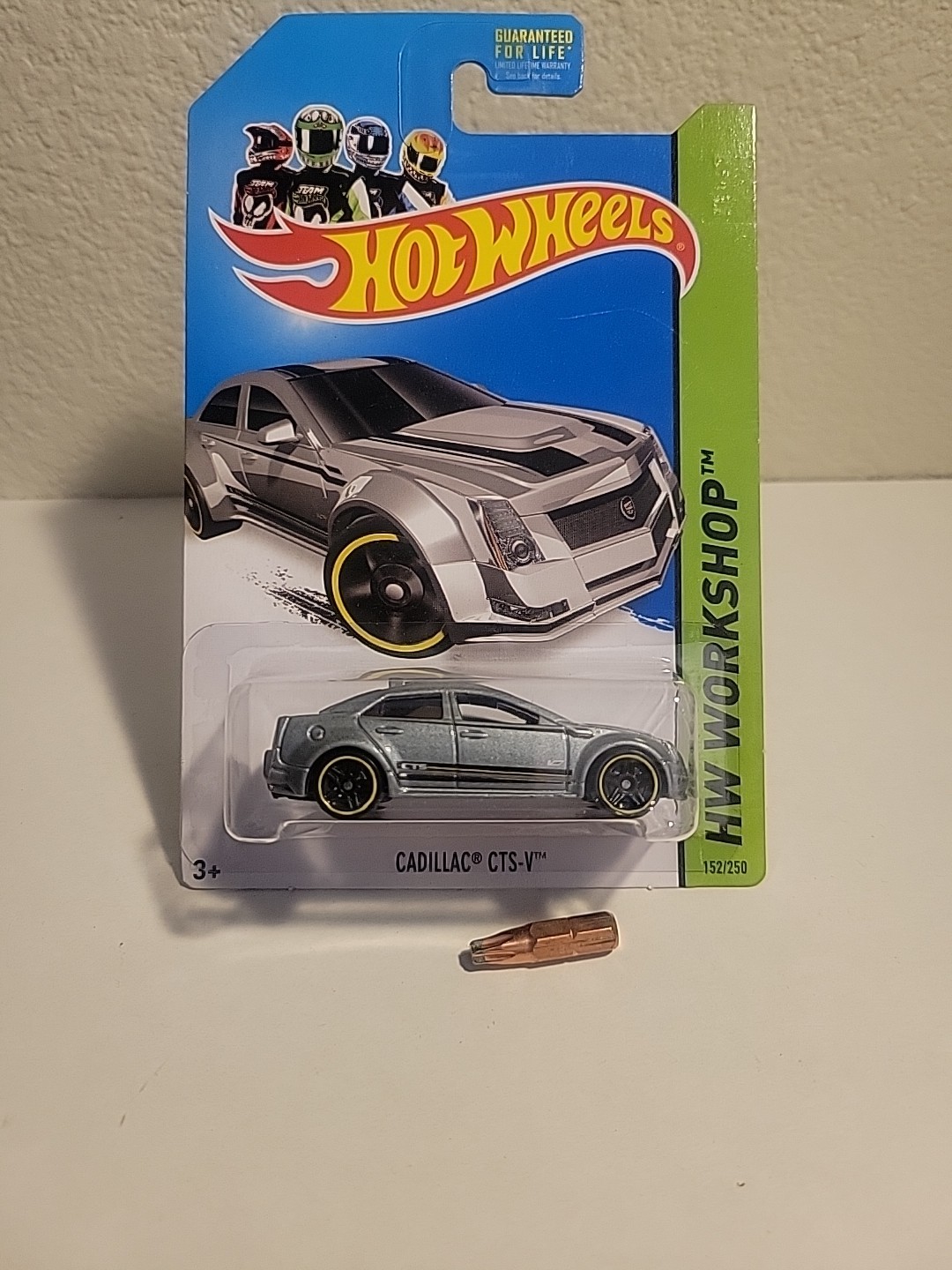 2013 Hot Wheels HW Workshop Silver Cadillac CTS-V