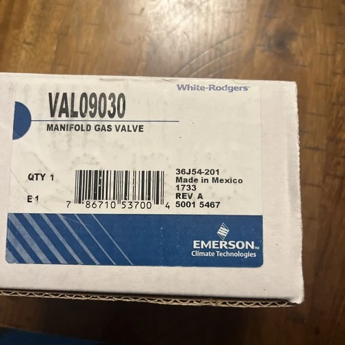 White Rodgers 36E54 201 HVAC Furnace Gas Valve VAL09030