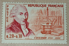 5D1-Timbre France YT  1297 neuf ** année 1961 "coulomb"