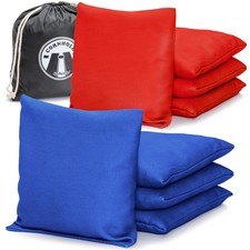 Cornhole Bean Bags Set of 8 All Weather Classic Red Blue GoSports Official