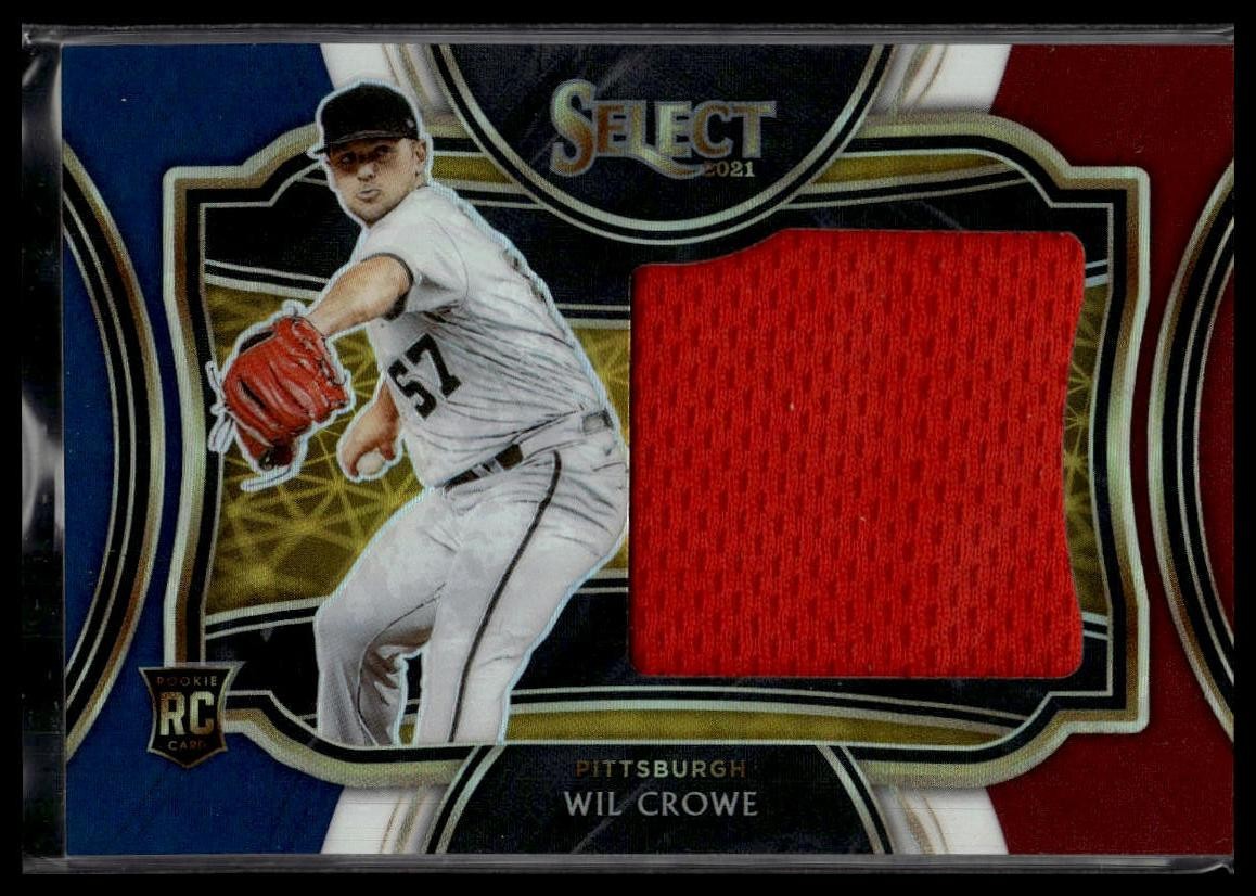 2021 Panini Select #HRJS-WC Wil Crowe Horizontal Tri-Color Prizm #/99 RC