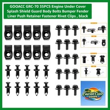 35PCS Engine Under Cover Splash Shield Guard Body Bolts Bumper Fender Liner P...