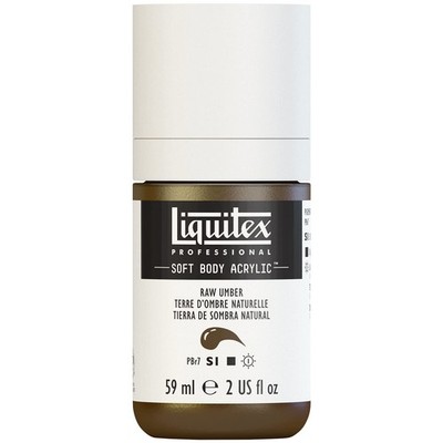 Raw Umber Soft Body Paint 2 Fl Oz Archival Quality Safe for Art and Education